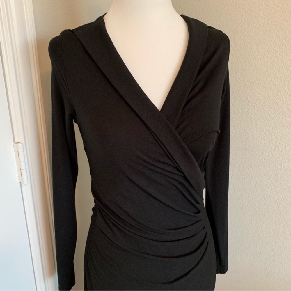 Banana Republic Black Long Sleeve Dress